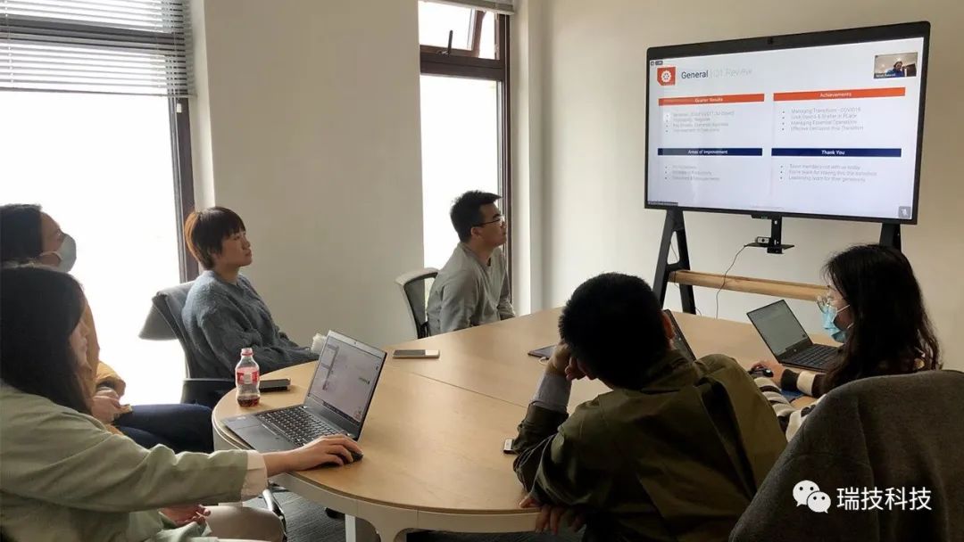 2020Q1Q瑞技团队用Zoom Rooms 加入国际团队Webinar会议